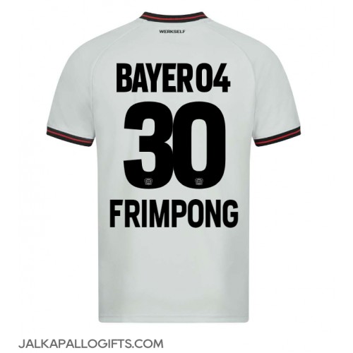 Bayer Leverkusen Jeremie Frimpong #30 Vieraspaita 2023-24 Lyhythihainen